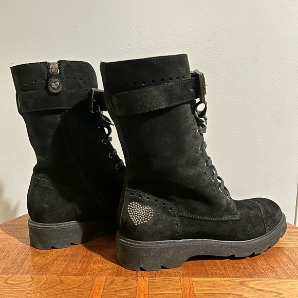 Italian-made Barely Worn Combat-Style Boots - Picture 6 of 8